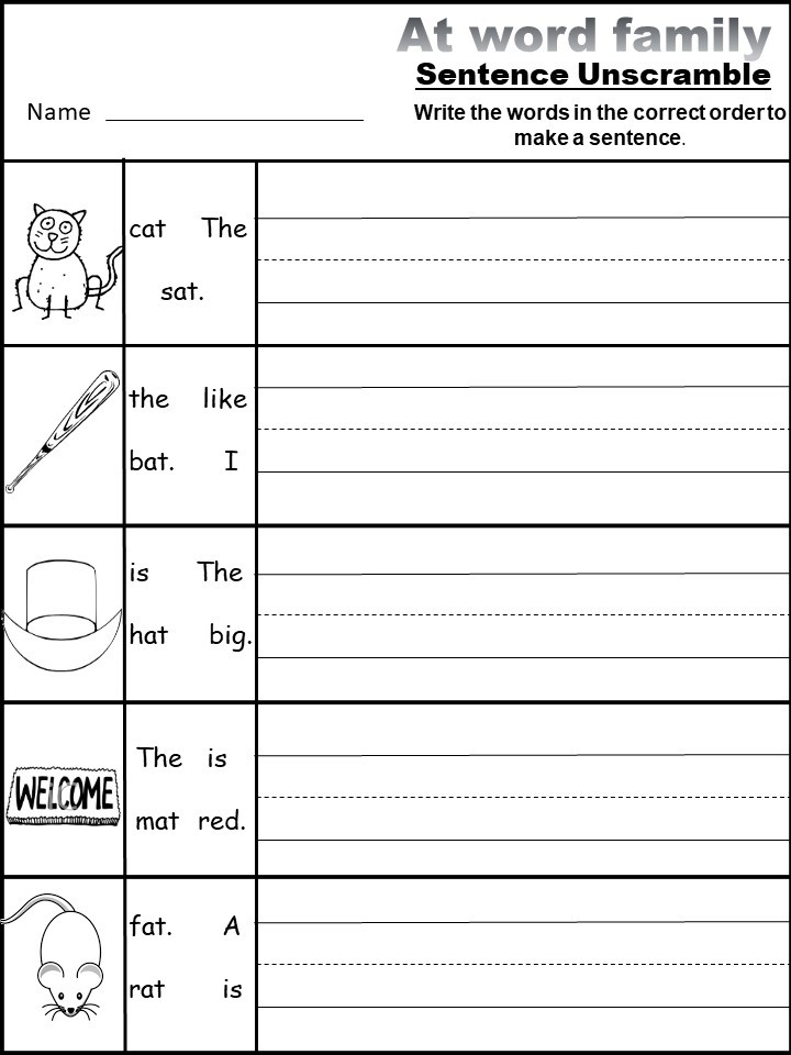 free worksheet for families