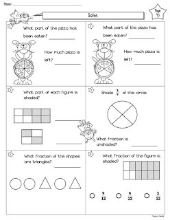 free worksheet for fractions