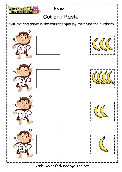 free worksheet for kindergarten