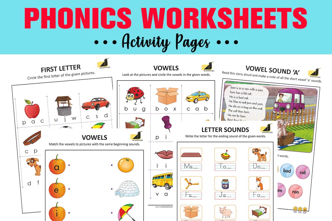 Free Phonics Printable Activity Worksheets - Woodsnipe Publishing ...