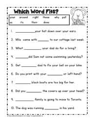 Second Grade Reading Worksheets