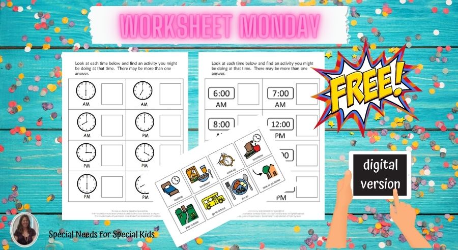 free worksheet for telling time