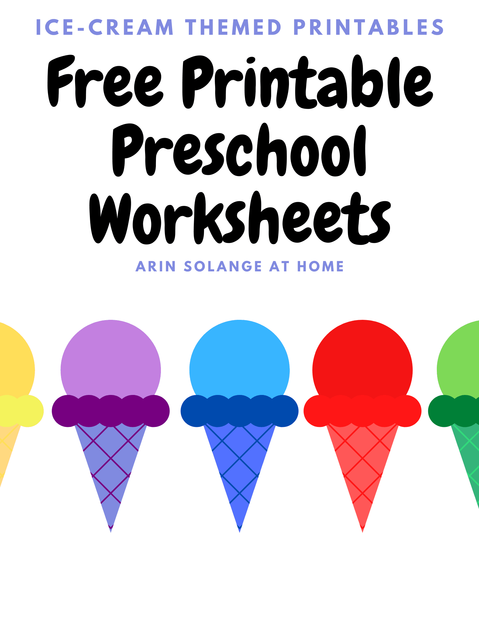 free worksheet for toddlers