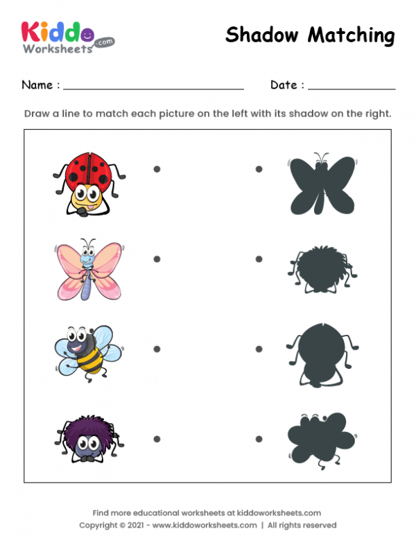 free worksheet on insects