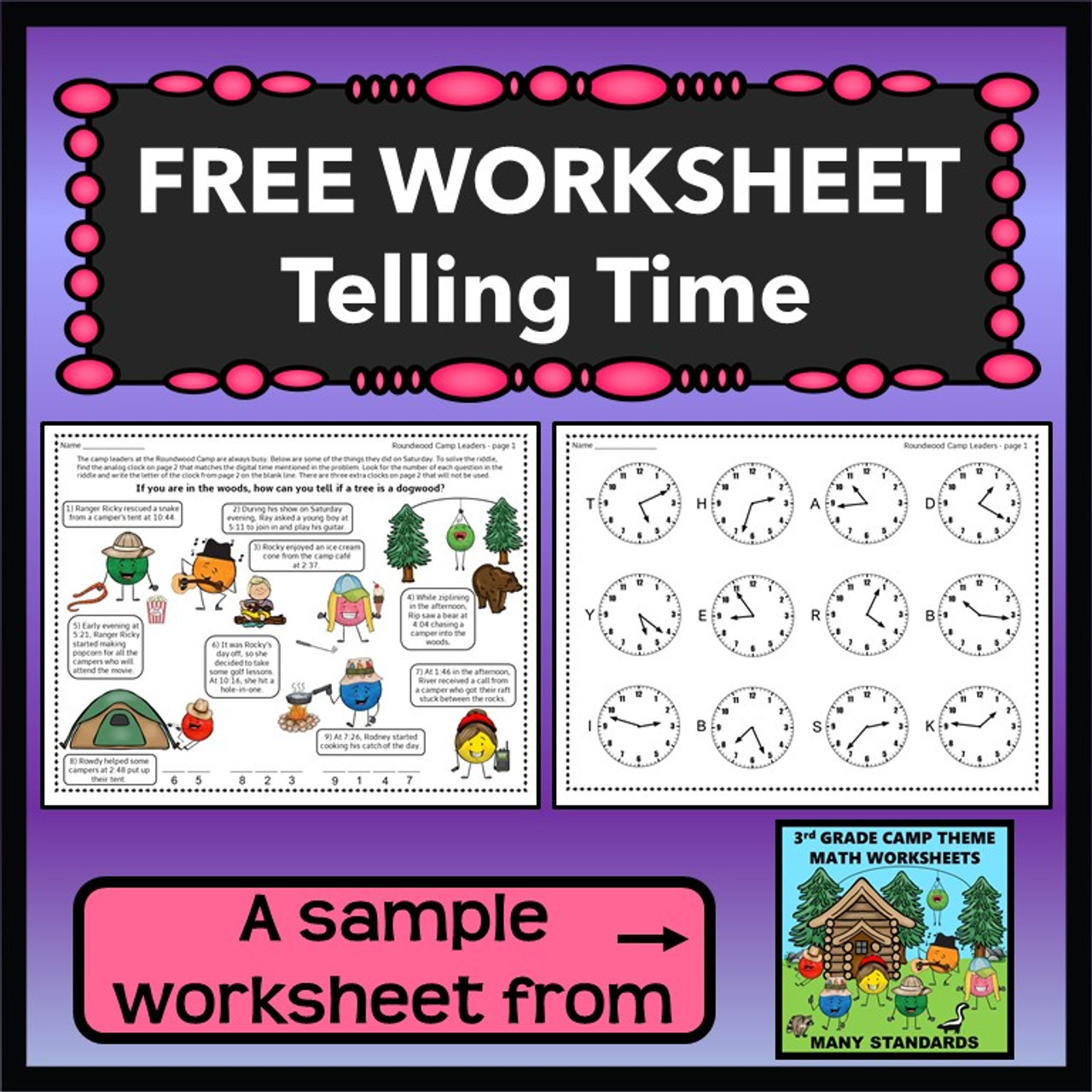 Telling Time Worksheets | ABCmouse