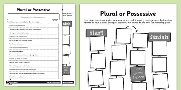 free worksheet possessive nouns
