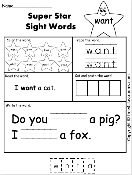 Colour It! Need or Want Worksheet | Teach Starter
