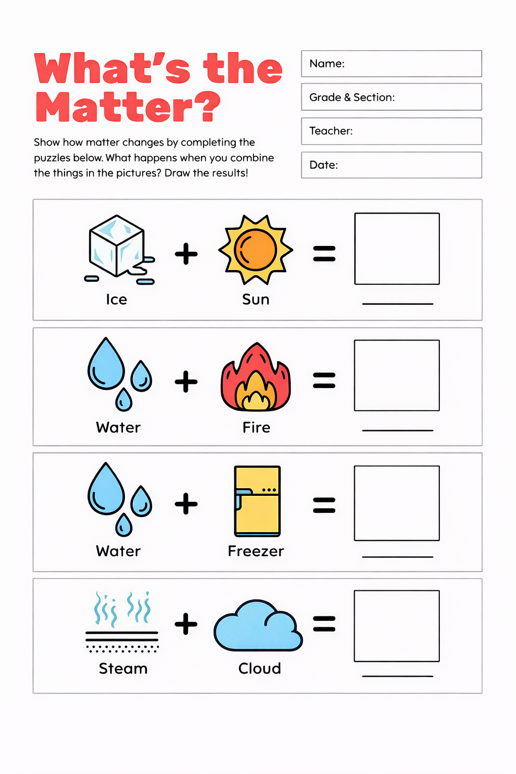 Free Worksheet Maker - Create Worksheets Online 