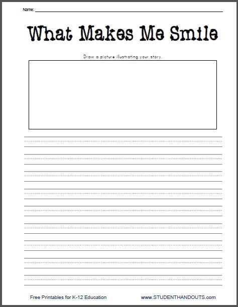 free writing printable worksheet