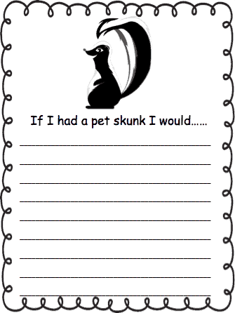 free writing prompts worksheet