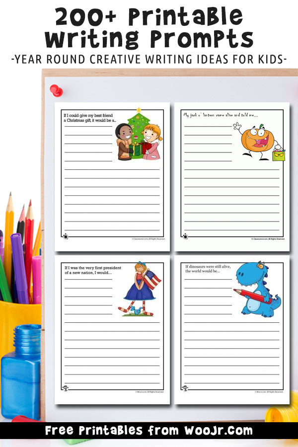 free writing prompts worksheet