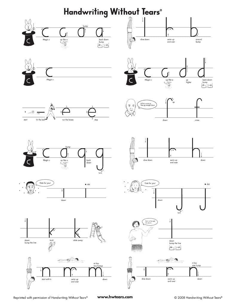 free writing without tears worksheet