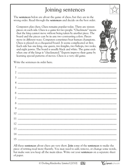 free writing worksheet for 4th grade