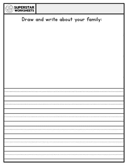 free writing worksheet for preschoolers