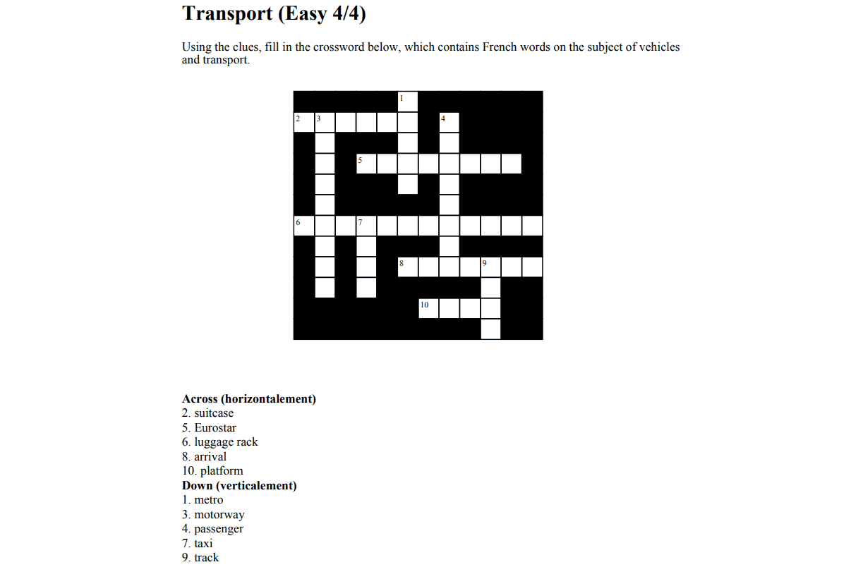 9 Free French Worksheets to Test Your Knowledge