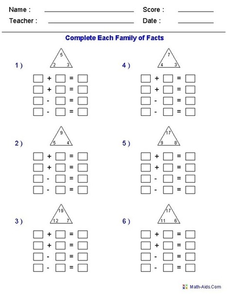 Math Worksheets | Printable Math Worksheets for...