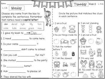 freshman language arts worksheet