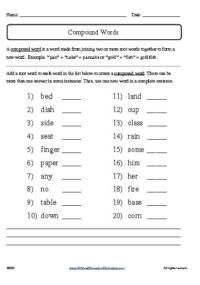 Free, Printable Language Arts Worksheets