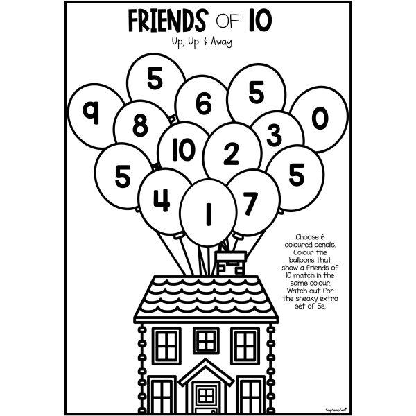 Speed Race Friends of Ten Worksheet - Top Teacher - Worksheets Library