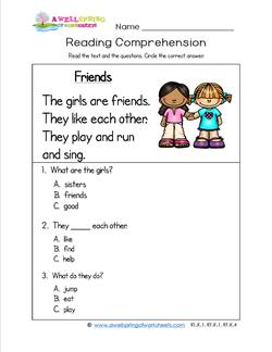 friends worksheet for preschoolers