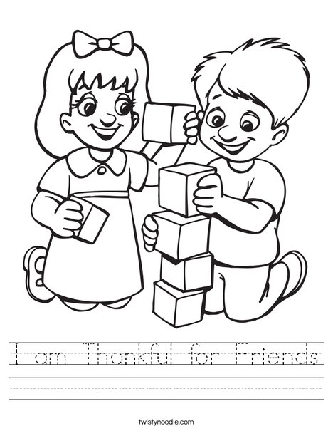 friendship worksheet for kids