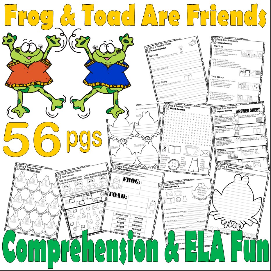 25 Easy Frog And Toad Ideas And Activities Teach Junkie Worksheets 