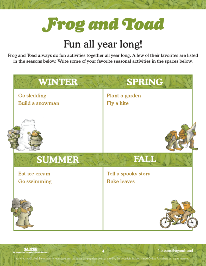 Write Letters with Frog and Toad! - HarperCollins