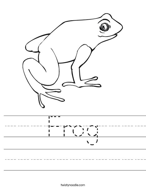 frog worksheet
