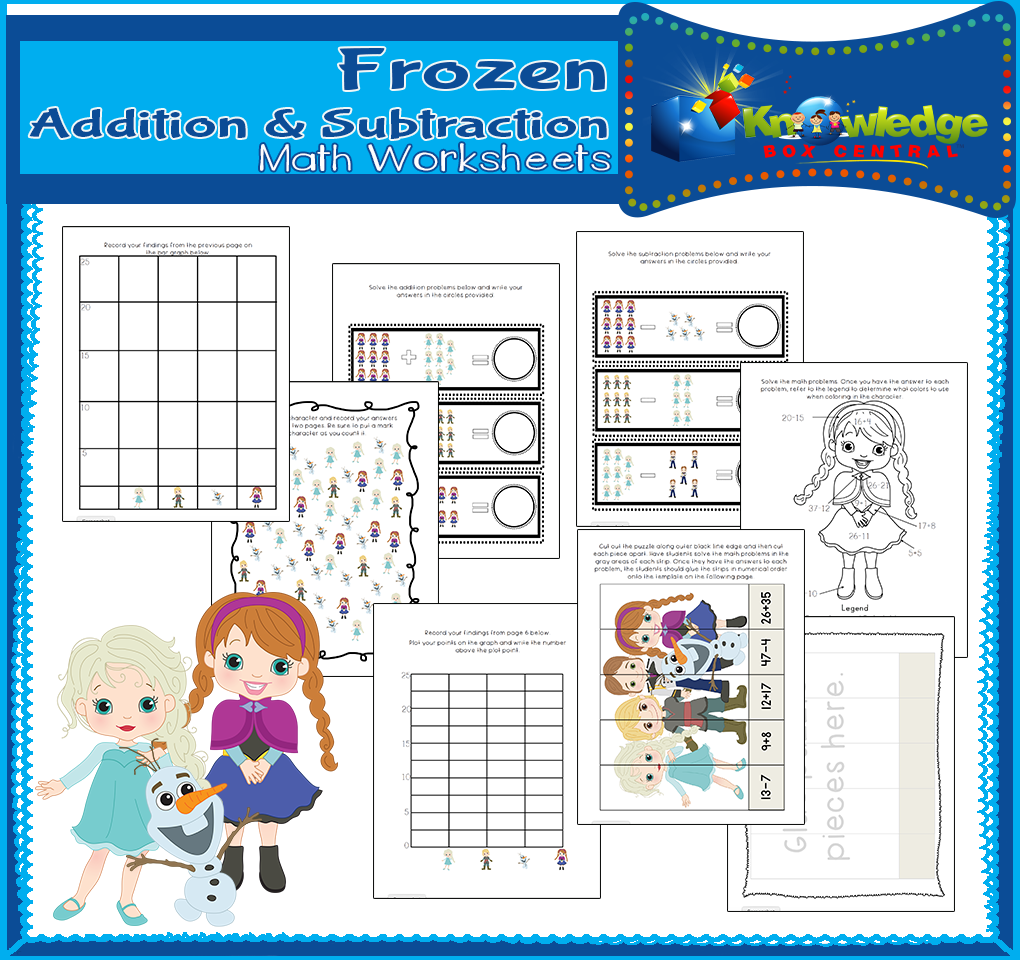 frozen kindergarten math worksheet