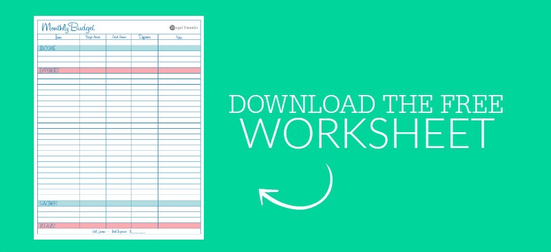 frugal living budget worksheet