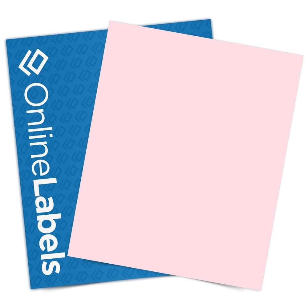 Printable Pastel Sticker Paper, 8.5 x 11 Full Sheet, Inkjet/Laser ...