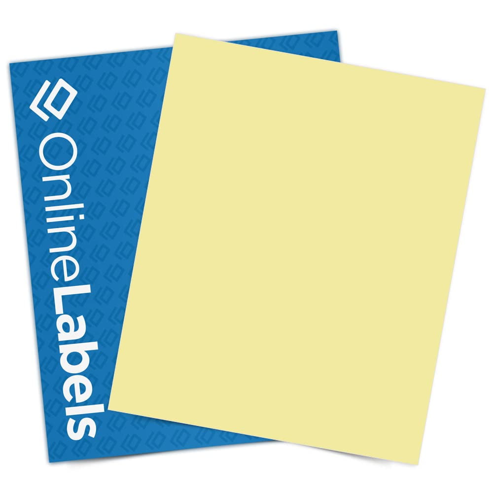 Printable Pastel Sticker Paper, 8.5 x 11 Full Sheet, Inkjet/Laser ...
