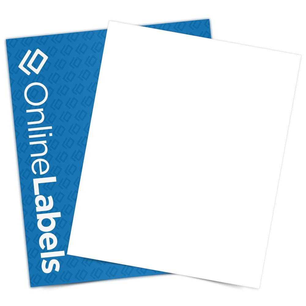 Sticker Paper for Inkjet Printer 30 Sheets Sticker Paper Glossy Waterproof  - Size 8.5x11" A4 - Inkjet &  Laser Printer
