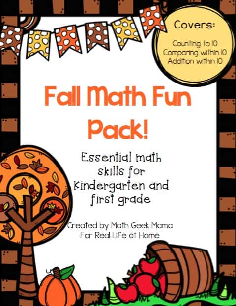 Fun Math Printables: Fall Worksheets for First Grade and Kindergarten