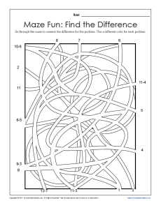 Math Fun: Find the Difference | Kindergarten, 1st Grade Math ...