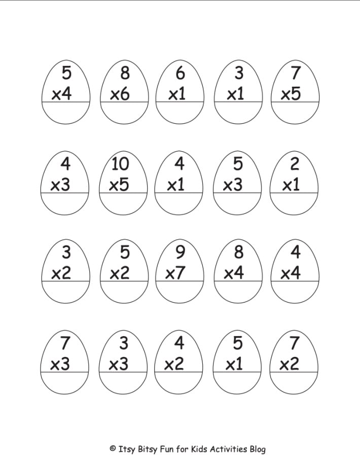 Free Printable Easter Addition &  Subtraction, Multiplication ...