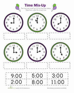 Time Mix Up | Interactive Worksheet 
