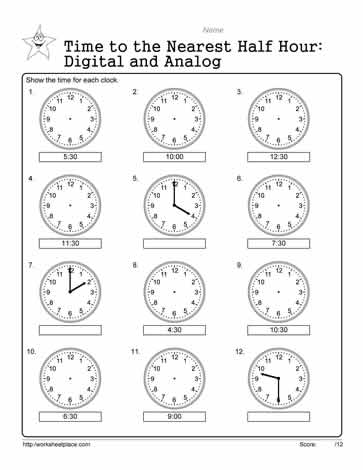 Telling-Time-Worksheet-34 Worksheets