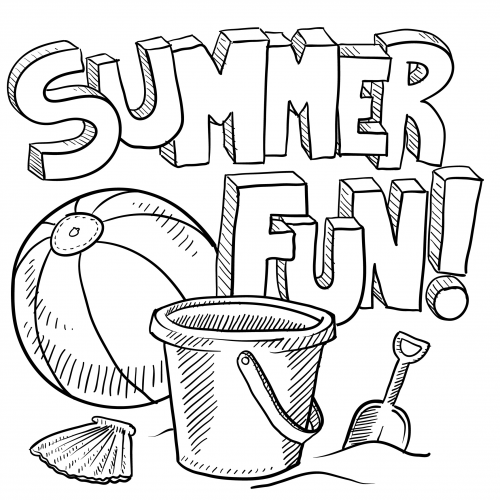Summer Fun Coloring Page - KidsPressMagazine.com