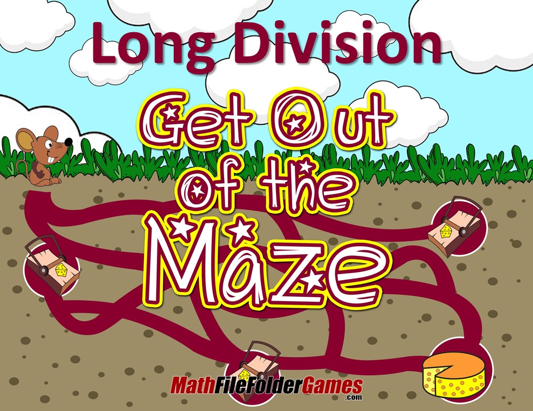 Fun Long Division Worksheets / Mazes