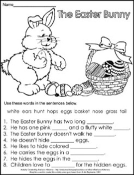 Worksheet pages - Easter Fun - 7 different pages