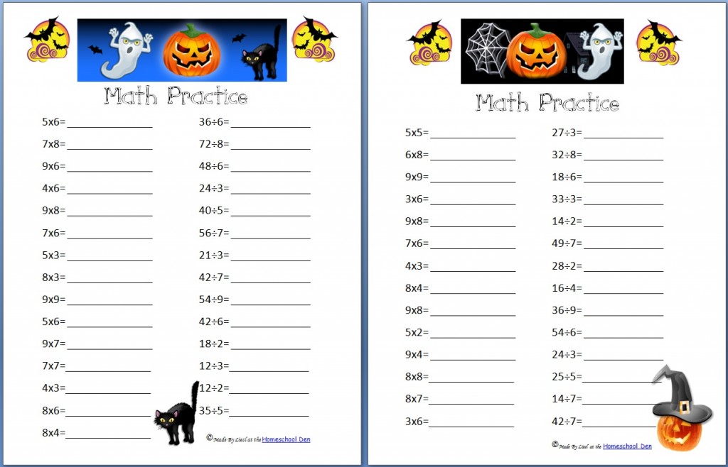 fun halloween math addition worksheet