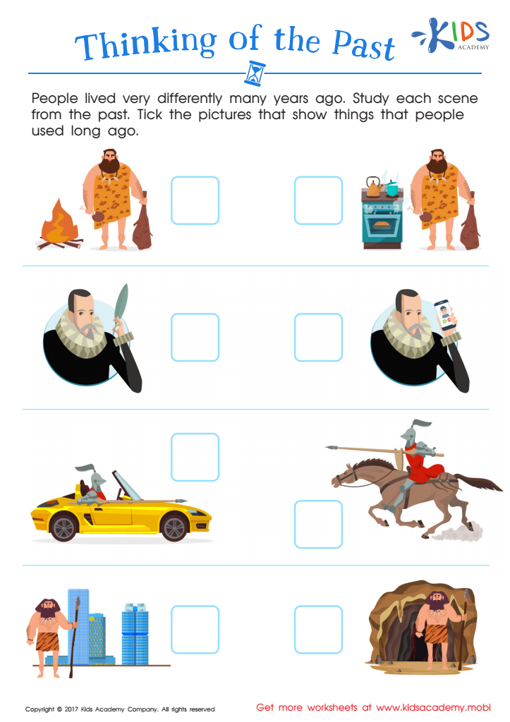Thinking Past Printable: Worksheet for Children