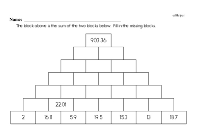 Math Puzzle Worksheets For Kids in 1st to 6th Grades | edHelper.com