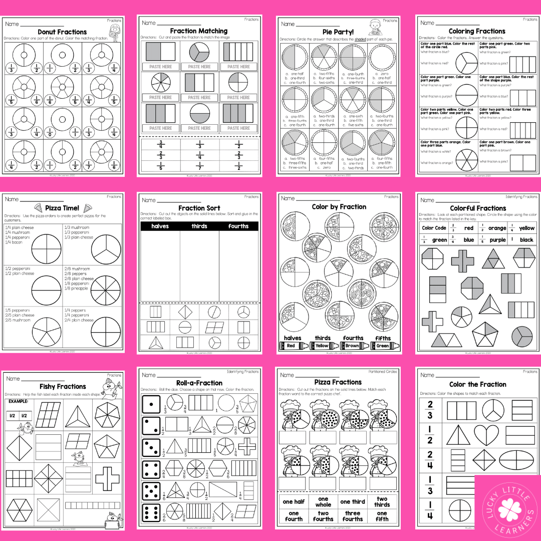 No Stress with These 2nd Grade Math Worksheets - Lucky Little Learners
