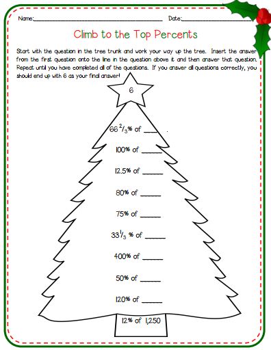 fun math worksheet for middle school free