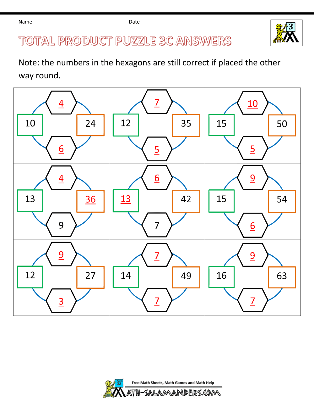Fun Multiplication Worksheets to 10x10