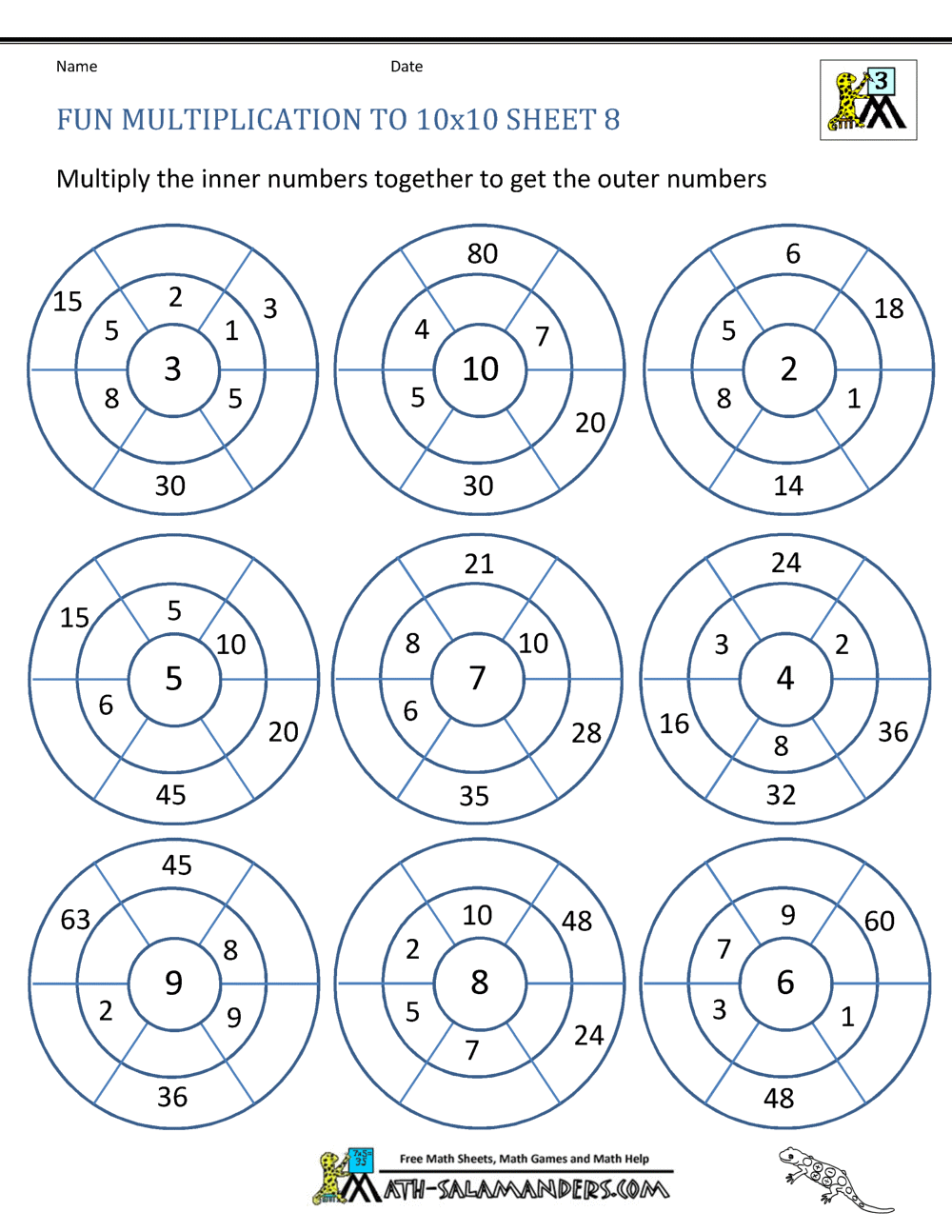 fun multiplication worksheet grade 3