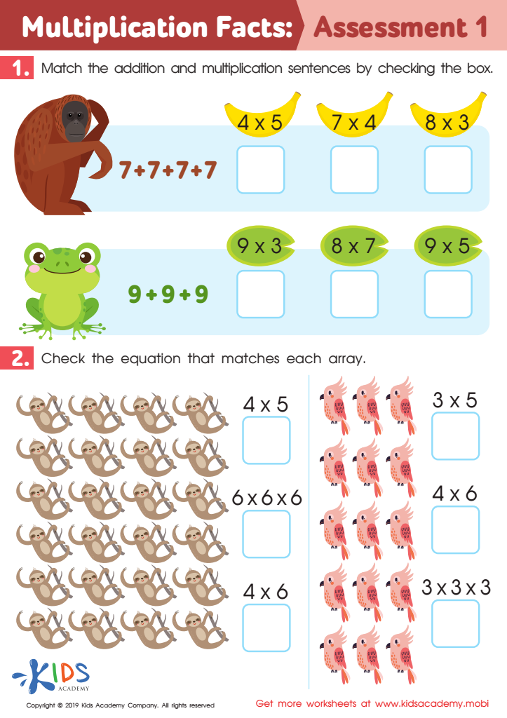 3rd Grade Multiplication Worksheets: Free Printable Multiplication ...