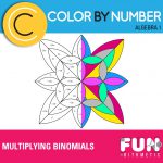 Multiplying Binomials Color by Number | Funrithmetic